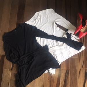 2/$22 A New Day Tops Black/Ivory Sz XS EUC‎